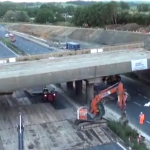 Cómo demoler un puente de 1.400 toneladas en menos de 16 horas