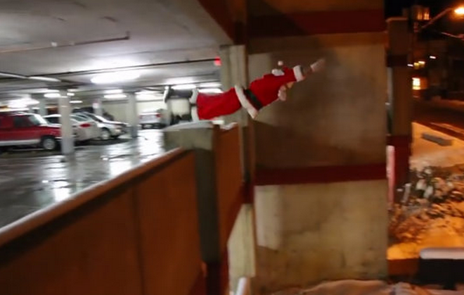 Santa Parkour