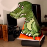 Ilusión óptica: El T-Rex que te sigue con la mirada