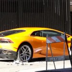 El Lamborghini Huracan a toda velocidad por Los Ángeles