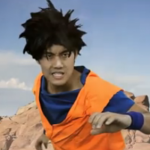 La primera batalla entre Goku y Vegeta en imagen real