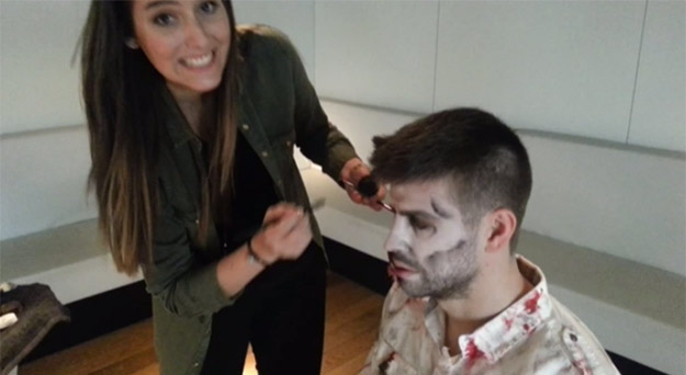 Una fan convierte en zombie a Gerard Piqué