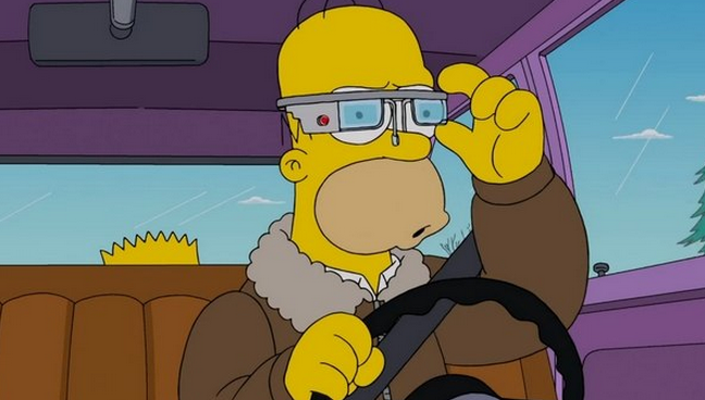 Homer ya tiene sus Google Glass