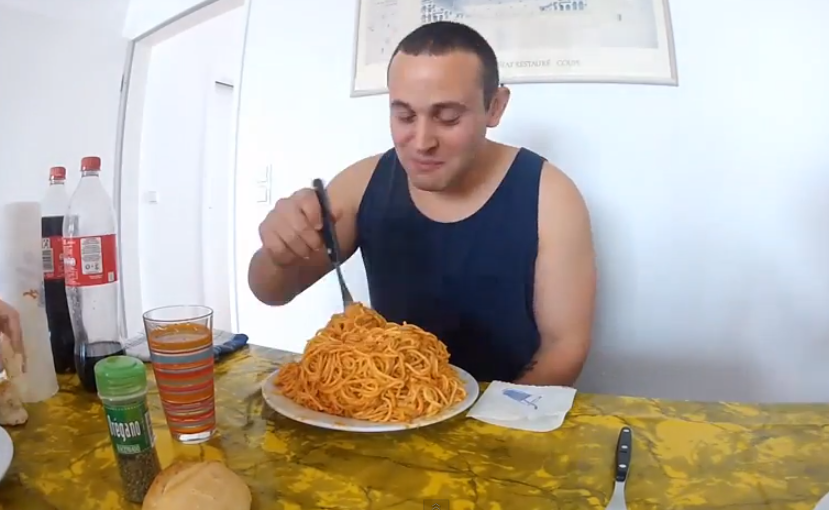 Una comida cualquiera en un día normal de Javi