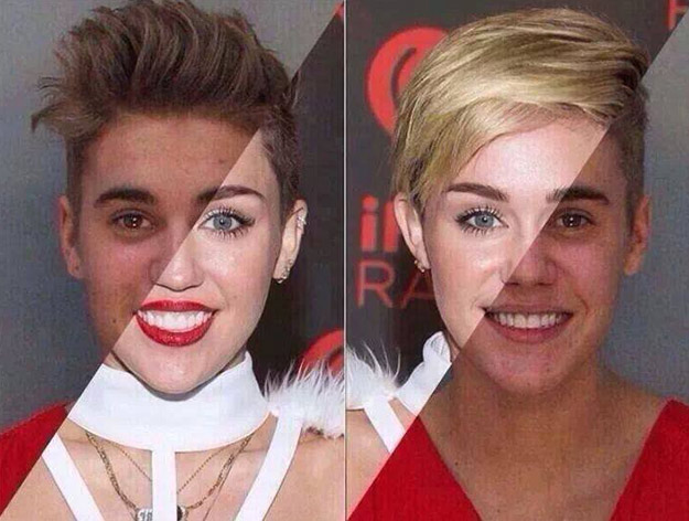 La prueba de que Justin Bieber y Miley Cyrus son la misma persona