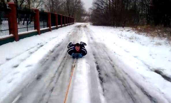 Así juegan con la nieve en Polonia