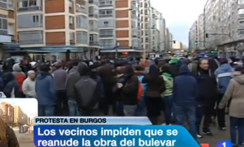 Un vecino de Gamonal corrige en directo a un reportero de RNE (Vídeo)