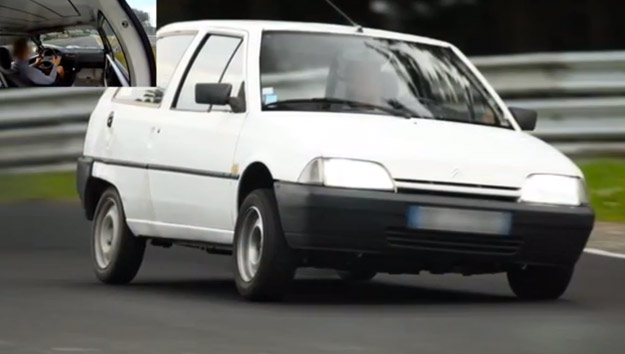 Un Citroën AX 1.4 D de 1993 se marca un 9:55 en Nürburgring