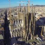 El 'skyline' de Barcelona, grabado con un drone