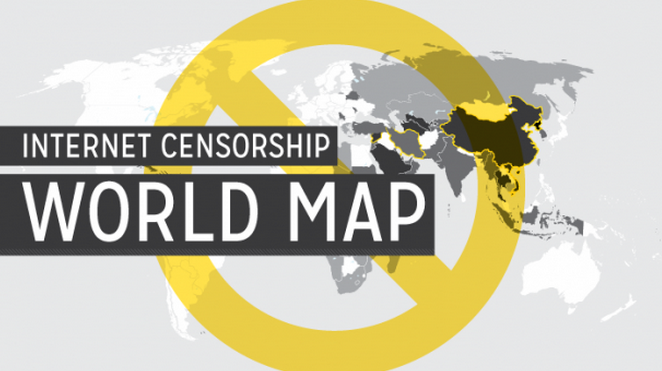 El mapa de la censura en Internet
