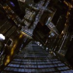 Salto BASE desde el One World Trade Center de Nueva York de noche