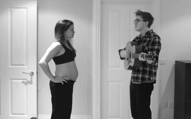 El time-lapse de un embarazo con un bonito fondo musical