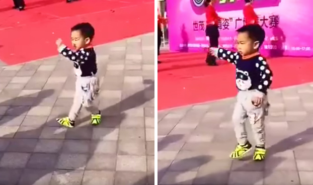 Este niño pequeño baila mejor que tú