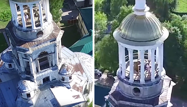 Pillados teniendo sexo en el campanario del monasterio (Vídeo)