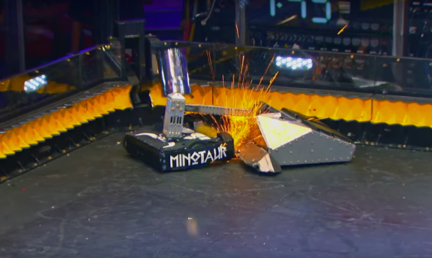 Brutal batalla de minirobots