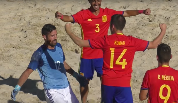 La Selección Española de Fútbol Playa aniquila a Francia con 11 goles