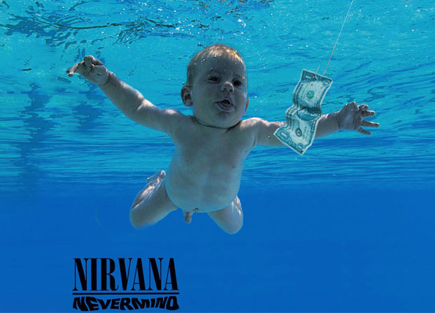El bebé de Nirvana recrea la mítica portada de Nevermind 25 años después