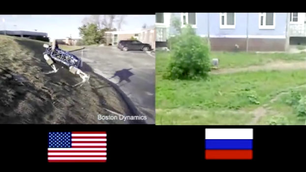 Robots americanos vs robots rusos
