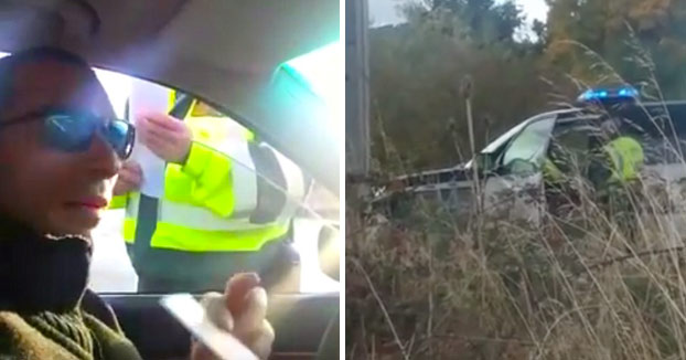 Un conductor sin ITV, sin carnet y sin seguro se va del control de la Guardia Civil (Vídeo)