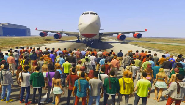 ¿Cuántas personas son necesarias en GTA V para detener un avión?