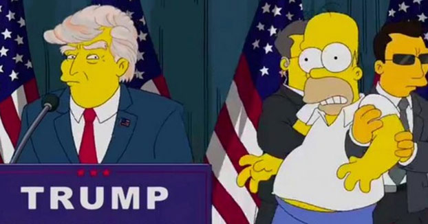Los Simpson predijeron hace 16 años que Donald Trump sería presidente (Vídeo)