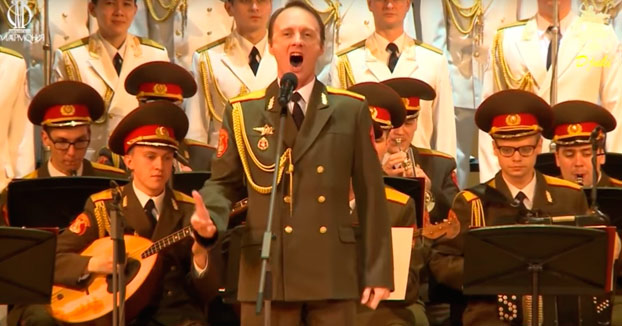 Coros del ejercito ruso interpretando una Jota Aragonesa (Vídeo)