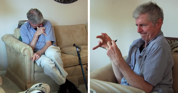 Un hombre con Parkinson usa marihuana por primera vez y el resultado es increíble (Vídeo)