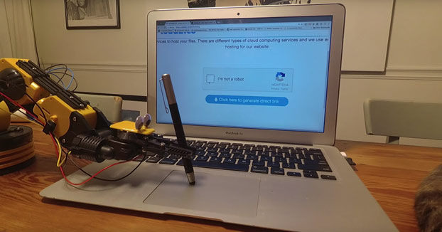 Un robot resolviendo el captcha ''I'm not a robot'' en menos de 30 segundos