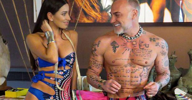 La bicicleta del millonario Gianluca Vacchi y su novia Giorgia Gabriele