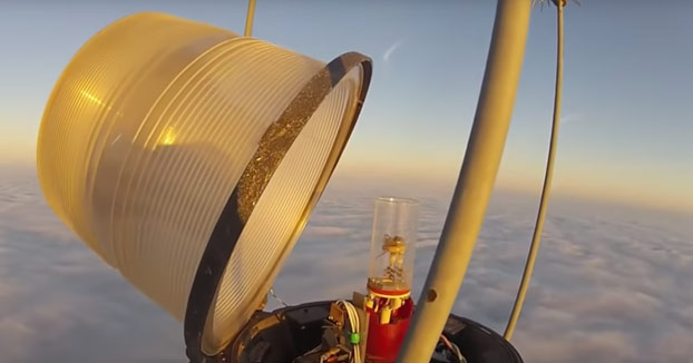 Escala una torre por encima de las nubes (600 metros) para cambiar una bombilla (Vídeo)