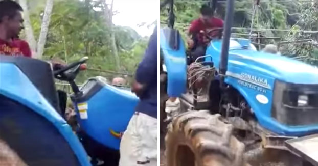 Y así de fácil es cómo se pierde un tractor