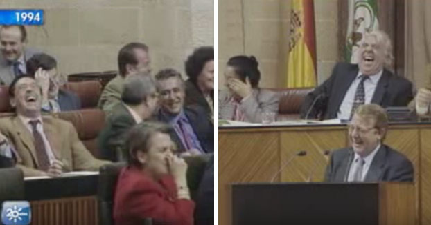 Ataque de risa en el Parlamento Andaluz. Año 1994