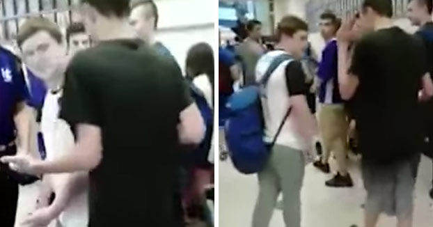 Intenta hacer bullying a un chico en los pasillos del instituto y este acaba dejando KO al matón