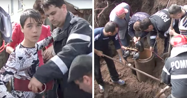 Un niño se ofrece voluntario para salvar a otro que había caído en un pozo en Rumanía
