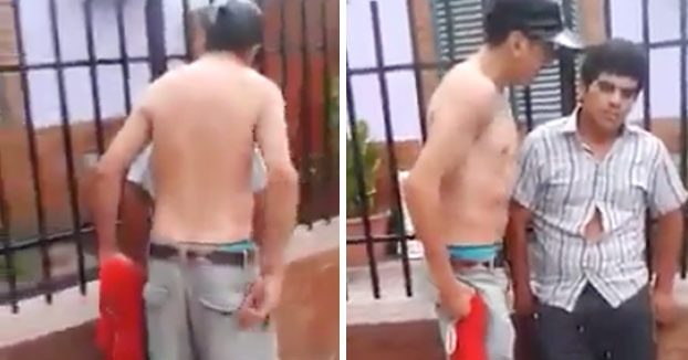 Un chileno humilla a un boliviano pero este se hace respetar y le da su merecido