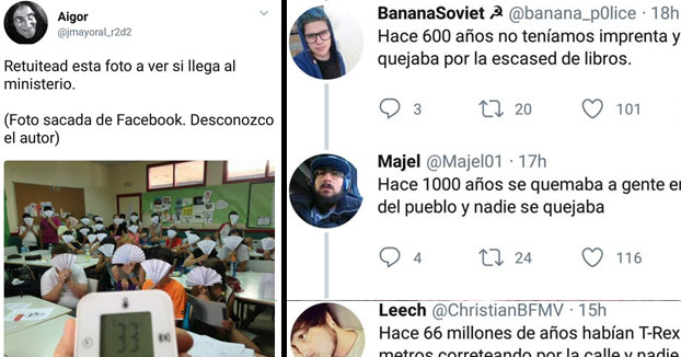 El consejero de Sanidad de Madrid recomienda abanicos a los niños en colegios ante la ola de calor y Twitter responde