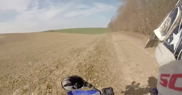 Iba en quad y choca contra un ciervo que salió de repente de una zona boscosa