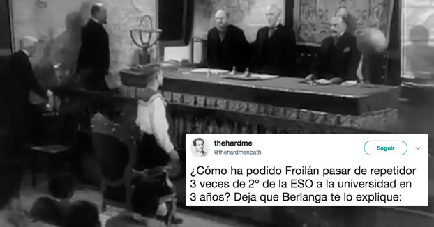 ¿Cómo ha podido Froilán pasar de tripitir 2º de la ESO a la universidad en 3 años? Berlanga te lo explica