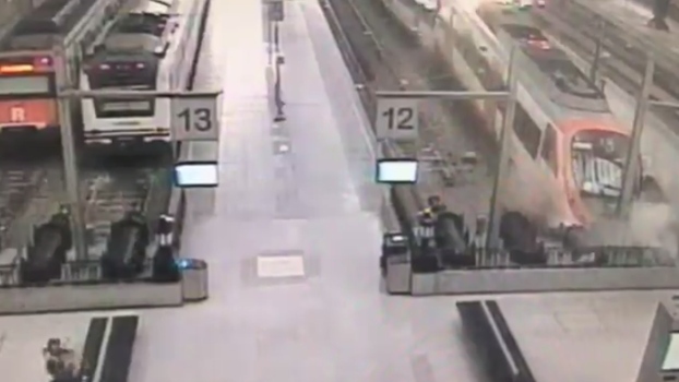 video camara seguridad accidente tren barcelona