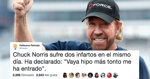 Chuck Norris sobrevive a dos infartos en menos de una hora y en Twitter empieza el cachondeo