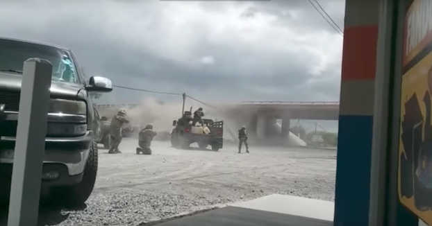 Enfrentamiento entre un convoy militar y un grupo del Cártel del Golfo