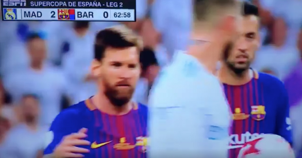 La vacilada de Sergio Ramos a Messi durante el Real Madrid - Barça