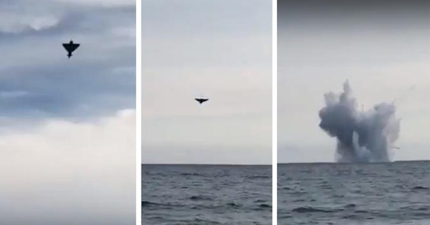 Muere un piloto de un caza Eurofighter Typhoon al estrellarse contra el mar en Italia (Vídeo del momento)