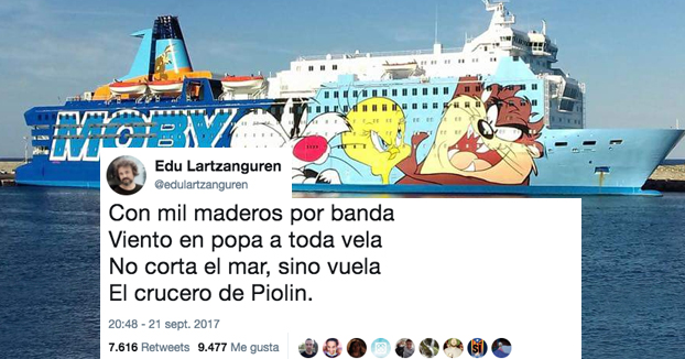 Twitter se cachondea del barco de Piolín donde se hospedan los agentes para  el 1-O - miBrujula.com