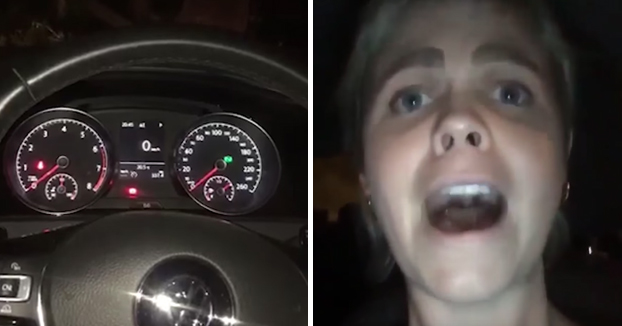 Una mujer descubre una araña gigante en su coche mientras conduce