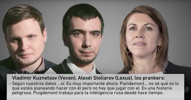 La broma de dos humoristas rusos a Cospedal: Le hacen creer que Puigdemont es un espía ruso (Audio completo)