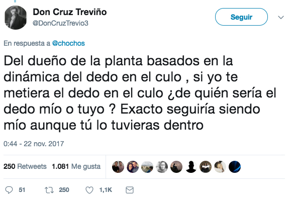 La dinámica del dedo en el culo