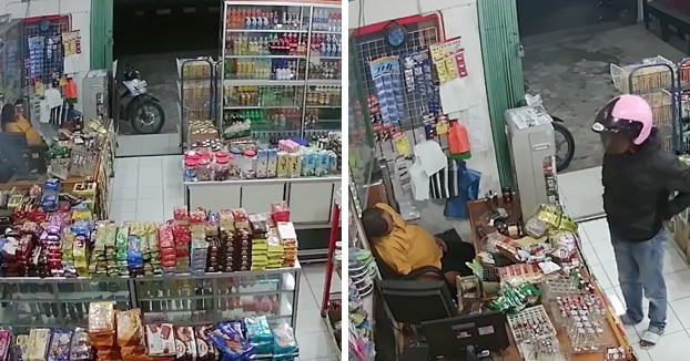 El dueño de la tienda consiguió dormir profundamente durante todo el robo