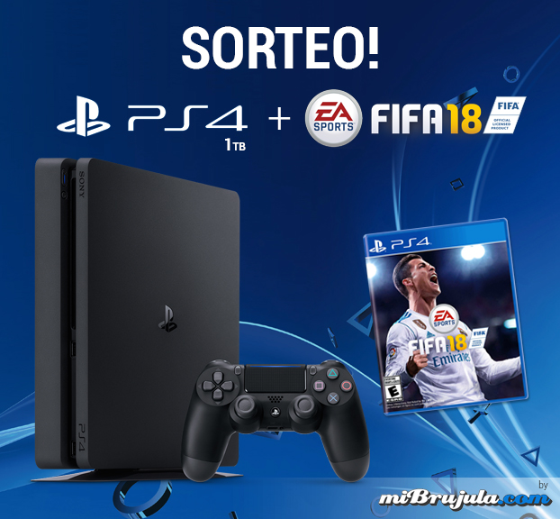 ¡Sorteo de una PS4 de 1TB + FIFA 18 entre todos vosotros!