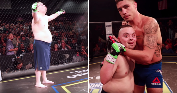 Un veterano de la UFC hizo que el sueño de este luchador con síndrome de Down se hiciera realidad